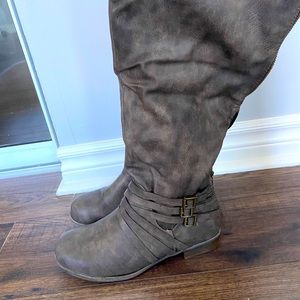 Grey Tall Boots